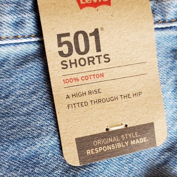 NEW! Levi's 501 orginal Style Shorts - Picture 6 of 6